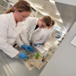 Uczniowie klasy 2PA w laboratorium